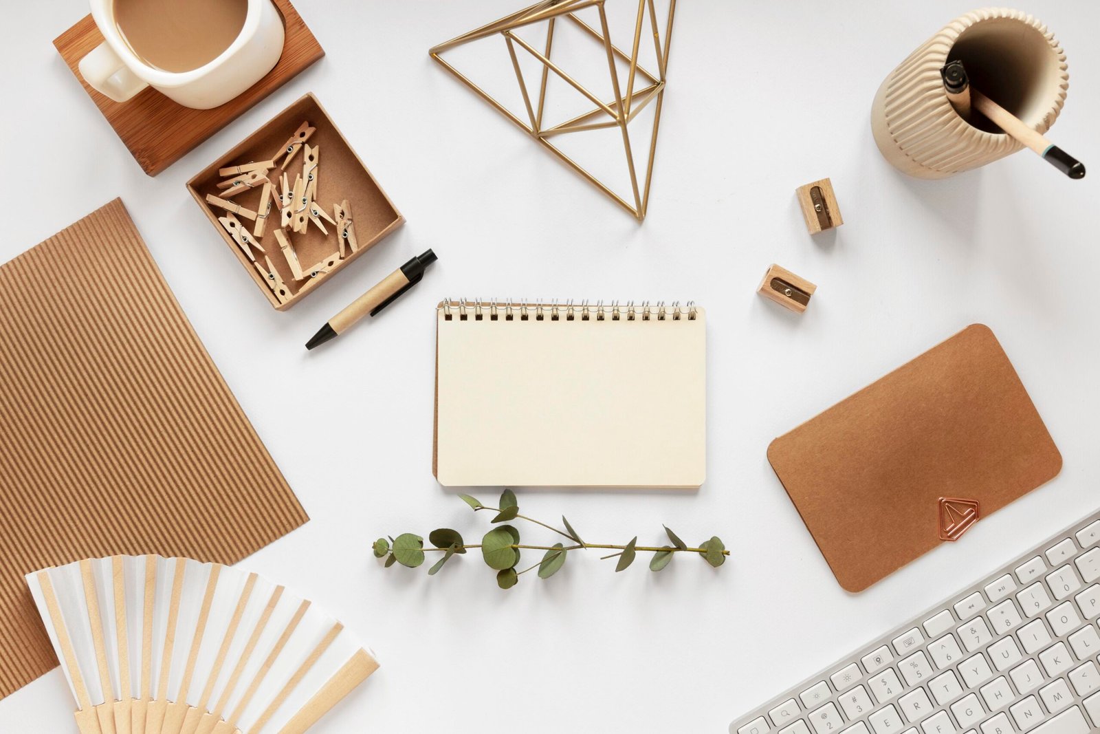 Assortment Natural Material Stationery Scaled